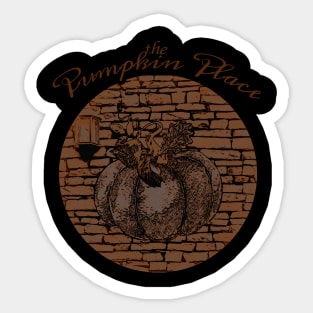 Pumpkin Halloween vintage retro aesthetic cottagecore nature orange Sticker